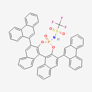 1,1,1-Trifluoro-N-[13-oxo-10,16-di(phenanthren-9-yl)-12,14-dioxa-13lambda5-phosphapentacyclo[13.8.0.02,11.03,8.018,23]tricosa-1(15),2(11),3,5,7,9,16,18,20,22-decaen-13-yl]methanesulfonamide