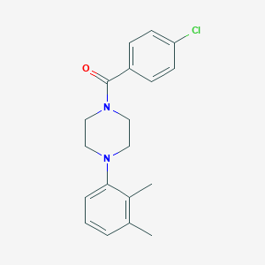 molecular formula C19H21ClN2O B330813 1-(4-Chlorobenzoyl)-4-(2,3-dimethylphenyl)piperazine 