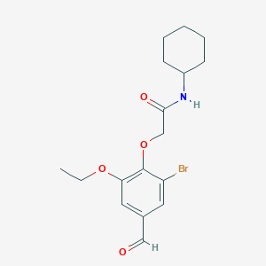 2-(2-bromo-6-ethoxy-4-formylphenoxy)-N-cyclohexylacetamide