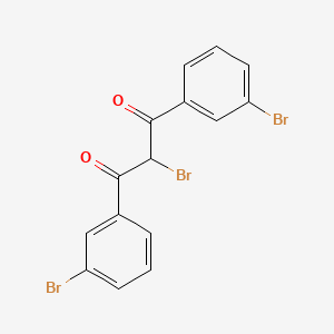 molecular formula C15H9Br3O2 B3308242 2-Bromo-1,3-bis(3-bromophenyl)propane-1,3-dione CAS No. 937602-12-5
