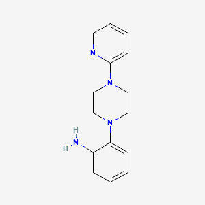molecular formula C15H18N4 B3308259 2-[4-(2-Pyridyl)-1-piperazinyl]aniline CAS No. 937607-55-1