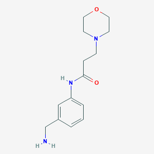 N-[3-(aminomethyl)phenyl]-3-(morpholin-4-yl)propanamide