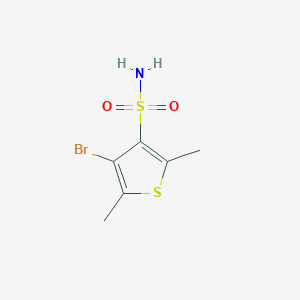 molecular formula C6H8BrNO2S2 B3308301 4-Bromo-2,5-dimethylthiophene-3-sulfonamide CAS No. 937637-07-5