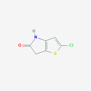 molecular formula C6H4ClNOS B3308310 5H-Thieno[3,2-b]pyrrol-5-one, 2-chloro-4,6-dihydro- CAS No. 937647-10-4