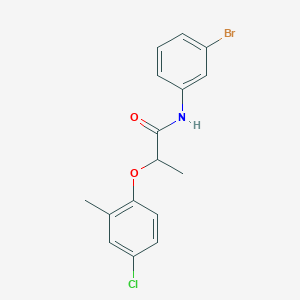 molecular formula C16H15BrClNO2 B330832 N-(3-bromophenyl)-2-(4-chloro-2-methylphenoxy)propanamide 