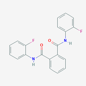 molecular formula C20H14F2N2O2 B330834 N~1~,N~2~-bis(2-fluorophenyl)phthalamide 