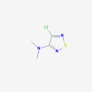 molecular formula C4H6ClN3S B3308353 4-chloro-N,N-dimethyl-1,2,5-thiadiazol-3-amine CAS No. 937675-08-6