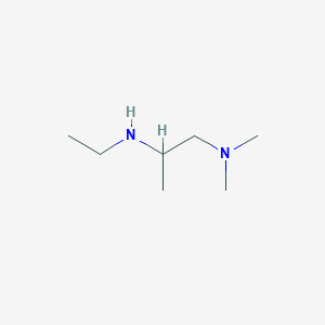 molecular formula C7H18N2 B3308354 [1-(Dimethylamino)propan-2-yl](ethyl)amine CAS No. 937679-95-3