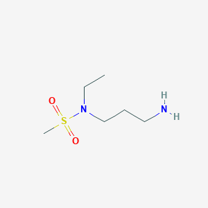 molecular formula C6H16N2O2S B3308360 N-(3-氨基丙基)-N-乙基甲磺酰胺 CAS No. 937698-67-4