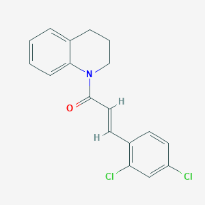 molecular formula C18H15Cl2NO B330838 (2E)-3-(2,4-dichlorophenyl)-1-(3,4-dihydroquinolin-1(2H)-yl)prop-2-en-1-one 
