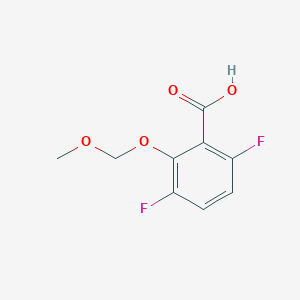 molecular formula C9H8F2O4 B3308416 Benzoic acid, 3,6-difluoro-2-(methoxymethoxy)- CAS No. 938181-83-0