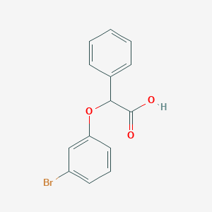 molecular formula C14H11BrO3 B3308456 2-(3-Bromophenoxy)-2-phenylacetic acid CAS No. 938285-07-5