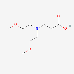 molecular formula C9H19NO4 B3308464 3-[Bis(2-methoxyethyl)amino]propanoic acid CAS No. 938291-25-9