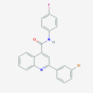 molecular formula C22H14BrFN2O B330847 2-(3-bromophenyl)-N-(4-fluorophenyl)quinoline-4-carboxamide 
