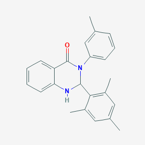 2-mesityl-3-(3-methylphenyl)-2,3-dihydro-4(1H)-quinazolinone