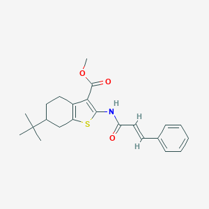 Methyl 6-tert-butyl-2-(cinnamoylamino)-4,5,6,7-tetrahydro-1-benzothiophene-3-carboxylate