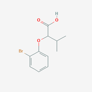 molecular formula C11H13BrO3 B3308501 2-(2-Bromophenoxy)-3-methylbutanoic acid CAS No. 938321-20-1