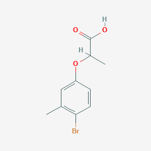 molecular formula C10H11BrO3 B3308503 2-(4-Bromo-3-methylphenoxy)propanoic acid CAS No. 938322-43-1