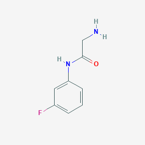 molecular formula C8H9FN2O B3308541 2-氨基-N-(3-氟苯基)乙酰胺 CAS No. 938338-32-0