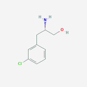 molecular formula C9H12ClNO B3308560 (S)-2-amino-3-(3-chlorophenyl)propan-1-ol CAS No. 938462-28-3