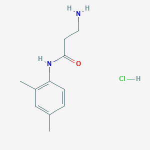 molecular formula C11H17ClN2O B3308577 N~1~-(2,4-dimethylphenyl)-beta-alaninamide hydrochloride CAS No. 938515-49-2