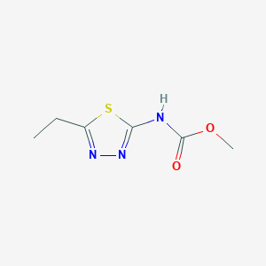 molecular formula C6H9N3O2S B330859 Methyl 5-ethyl-1,3,4-thiadiazol-2-ylcarbamate 