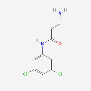 molecular formula C9H10Cl2N2O B3308616 3-amino-N-(3,5-dichlorophenyl)propanamide CAS No. 938517-66-9