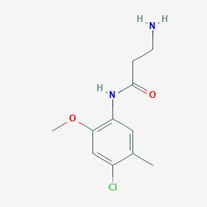 3-amino-N-(4-chloro-2-methoxy-5-methylphenyl)propanamide