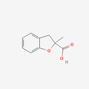molecular formula C10H10O3 B3308639 2-Methyl-2,3-dihydrobenzofuran-2-carboxylic acid CAS No. 93885-44-0