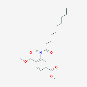 molecular formula C20H29NO5 B330865 Dimethyl 2-(decanoylamino)terephthalate 