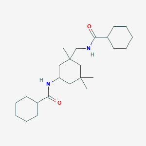 molecular formula C24H42N2O2 B330868 N-(3-{[(cyclohexylcarbonyl)amino]methyl}-3,5,5-trimethylcyclohexyl)cyclohexanecarboxamide 