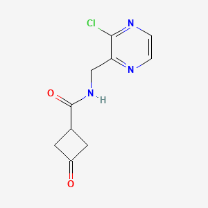 molecular formula C10H10ClN3O2 B3308683 Cyclobutanecarboxamide, N-[(3-chloro-2-pyrazinyl)methyl]-3-oxo- CAS No. 939412-84-7