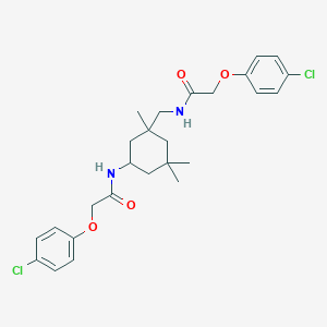 molecular formula C26H32Cl2N2O4 B330869 2-(4-chlorophenoxy)-N-[3-({[(4-chlorophenoxy)acetyl]amino}methyl)-3,5,5-trimethylcyclohexyl]acetamide 