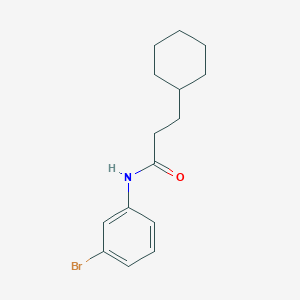 molecular formula C15H20BrNO B330870 N-(3-bromophenyl)-3-cyclohexylpropanamide 