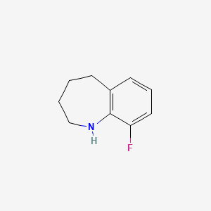 molecular formula C10H12FN B3308731 9-Fluoro-2,3,4,5-tetrahydro-1H-benzo[b]azepine CAS No. 939759-18-9
