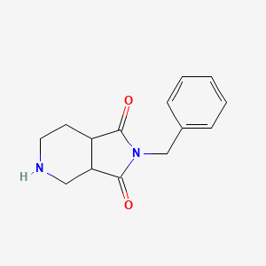molecular formula C14H16N2O2 B3308738 2-苄基六氢-1H-吡咯并[3,4-c]吡啶-1,3(2H)-二酮 CAS No. 939793-58-5