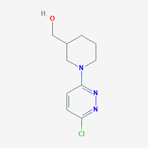 molecular formula C10H14ClN3O B3308777 [1-(6-Chloro-pyridazin-3-yl)-piperidin-3-yl]-methanol CAS No. 939986-07-9