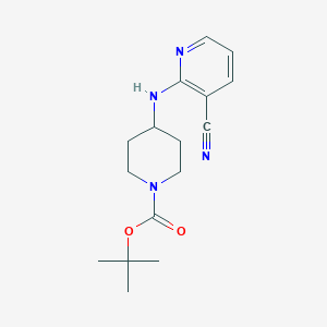 molecular formula C16H22N4O2 B3308791 4-(3-Cyano-pyridin-2-ylamino)-piperidine-1-carboxylic acid tert-butyl ester CAS No. 939986-19-3