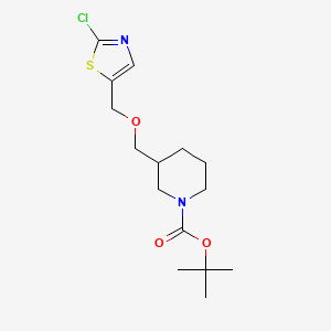 molecular formula C15H23ClN2O3S B3308821 tert-Butyl 3-(((2-chlorothiazol-5-yl)methoxy)methyl)piperidine-1-carboxylate CAS No. 939986-57-9