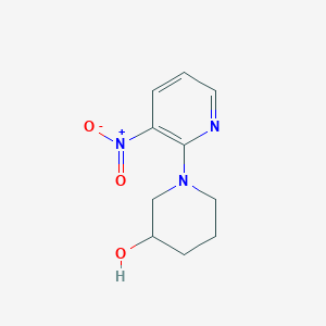 molecular formula C10H13N3O3 B3308826 1-(3-Nitropyridin-2-yl)piperidin-3-ol CAS No. 939986-66-0