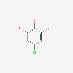 5-Chloro-1-fluoro-2-iodo-3-methylbenzene