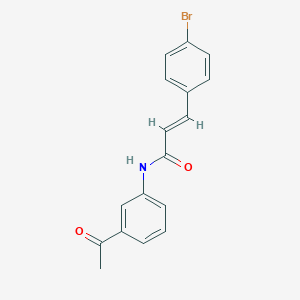 molecular formula C17H14BrNO2 B330887 N-(3-acetylphenyl)-3-(4-bromophenyl)acrylamide 