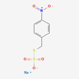 molecular formula C7H6NNaO5S2 B3308884 Sodium S-(4-nitrobenzyl) sulfurothioate CAS No. 94039-56-2
