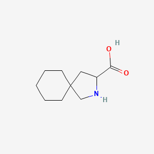 molecular formula C10H17NO2 B3308896 2-Azaspiro[4.5]decane-3-carboxylic acid CAS No. 94061-90-2