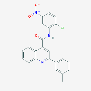 molecular formula C23H16ClN3O3 B330890 N-(2-chloro-5-nitrophenyl)-2-(3-methylphenyl)quinoline-4-carboxamide 