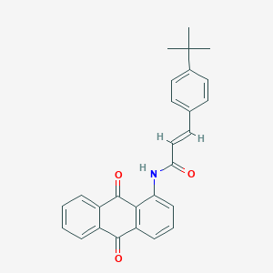 molecular formula C27H23NO3 B330896 3-(4-tert-butylphenyl)-N-(9,10-dioxo-9,10-dihydro-1-anthracenyl)acrylamide 