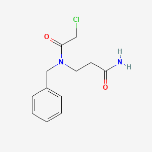 molecular formula C12H15ClN2O2 B3308974 3-[Benzyl(chloroacetyl)amino]propanamide CAS No. 941133-97-7