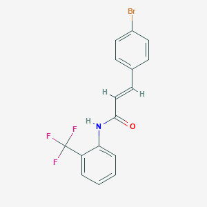 molecular formula C16H11BrF3NO B330902 (2E)-3-(4-bromophenyl)-N-[2-(trifluoromethyl)phenyl]prop-2-enamide 
