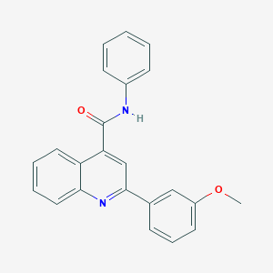 molecular formula C23H18N2O2 B330903 2-(3-methoxyphenyl)-N-phenyl-4-quinolinecarboxamide 