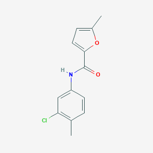 molecular formula C13H12ClNO2 B330904 N-(3-chloro-4-methylphenyl)-5-methyl-2-furamide 